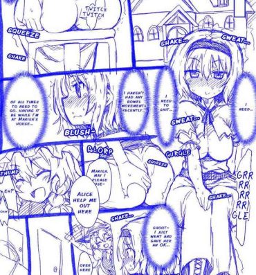 Private Alice and Marisa's Smelly Kiss- Touhou project hentai Handsome